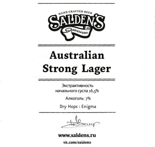 Australian Strong Lager