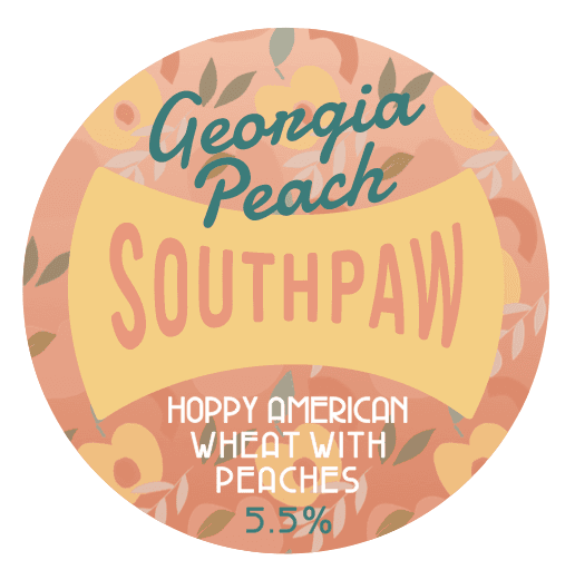 Floral Series: Georgia Peach Hoppy American Wheat With Peaches