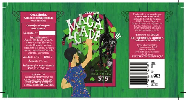 Macacada - Safra 2022 - Cerveja Selvagem Com Amora