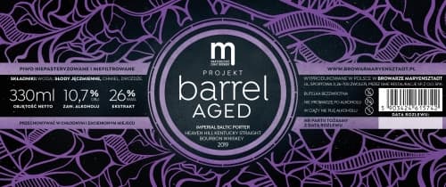 Barrel Aged Projekt: Imperial Baltic Porter Heaven Hill Kentucky Straight Bourbon Whiskey 2019 BA