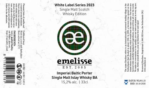 White Label Imperial Baltic Porter Single Malt Islay Whisky BA 2023