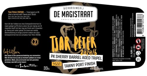 Tsar Peter Tripel Aged In PX Sherry Barrels With Tawny Port Finish 2024/6