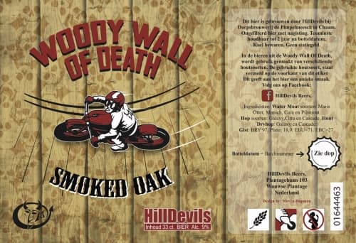 Woody Wall of Death - Smoked Oak