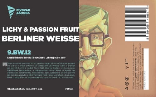 Berliner Weisse Lichee & Passion Fruit /// 9.BW.I2