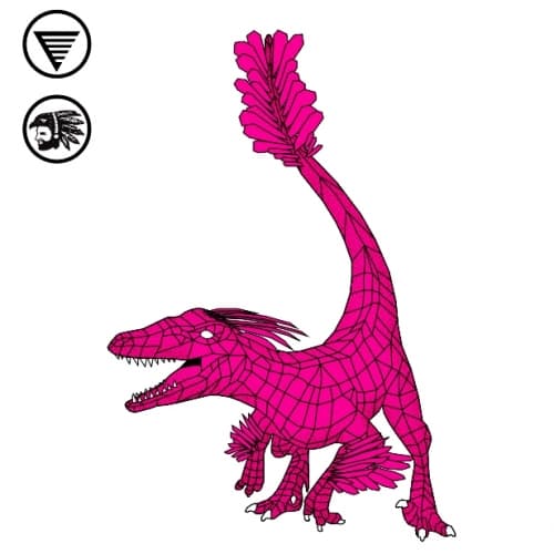 THEROPOD #3 (PINK)