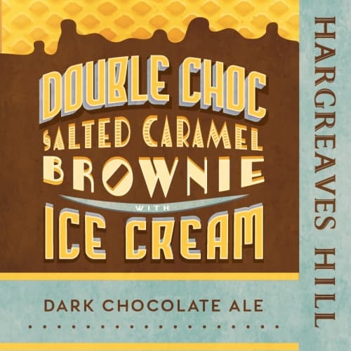 Double Choc Salted Caramel Brownie With Icecream