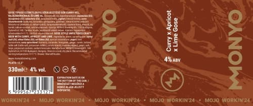 MOJO WORKIN'24: Curry X Apricot X Lime Gose