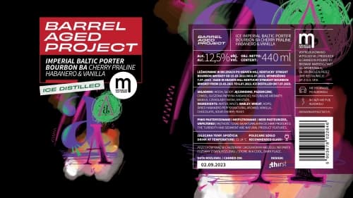 Barrel Aged Project: Ice Imperial Baltic Porter Bourbon BA - Cherry Praline, Habanero & Vanilla