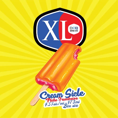 XL Cream Sicle Pêche Framboise