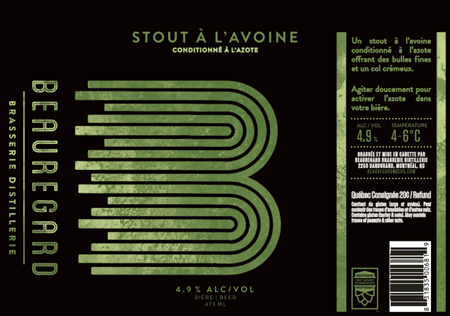 Stout à L'Avoine (conditionné à L'azote)