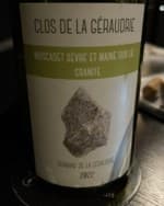 Clos de la Géraudrie Muscadet Sèvre et Maine Sur Lie Granite