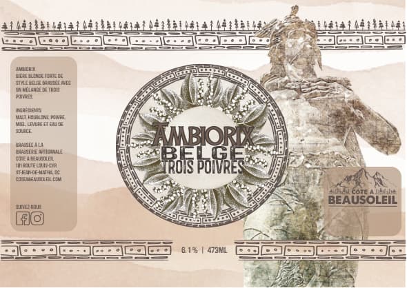 Ambiorix - Belge Blonde Au Trois-Poivres