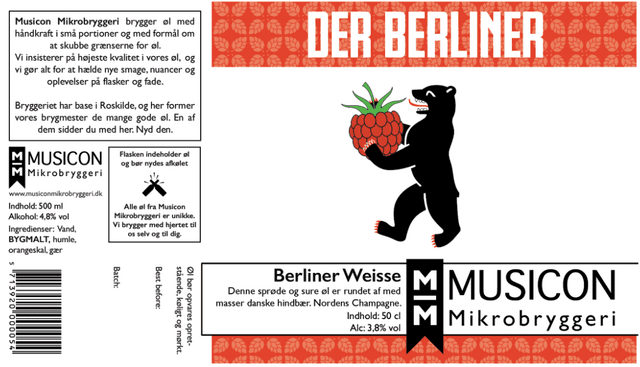 Der Berliner - Hindbær (økologisk)