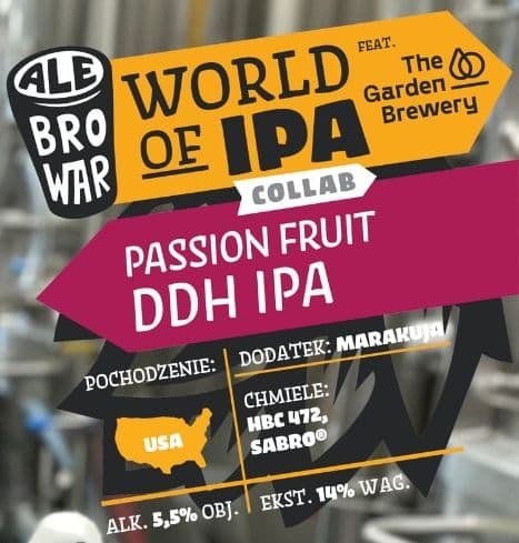 World of IPA Collab: Passion Fruit DDH IPA