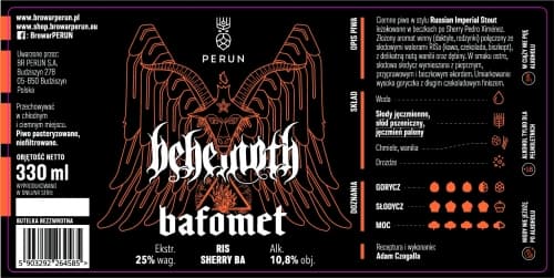 Behemoth Bafomet Sherry Pedro Ximenez BA