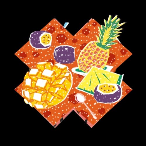 Calm In Paradise: Mango Pineapple And Passion Fruit