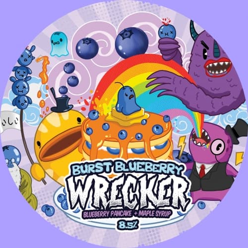 Burst Blueberry Wrecker w/ Pancake & Maple Syrup