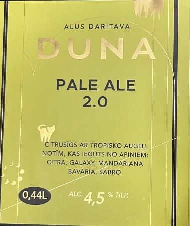 DUNA PALE ALE 2.0