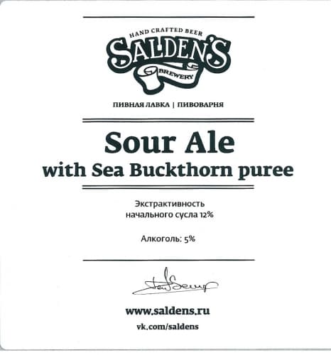 Sour Ale With Sea Buckthorn Puree
