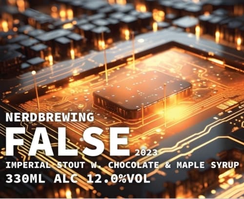 False Imperial Stout w. Chocolate & Maple Syrup