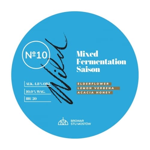 WILD#10 Mixed Fermentation Saison Elderflower, Lemon Verbena, Acacia Honey