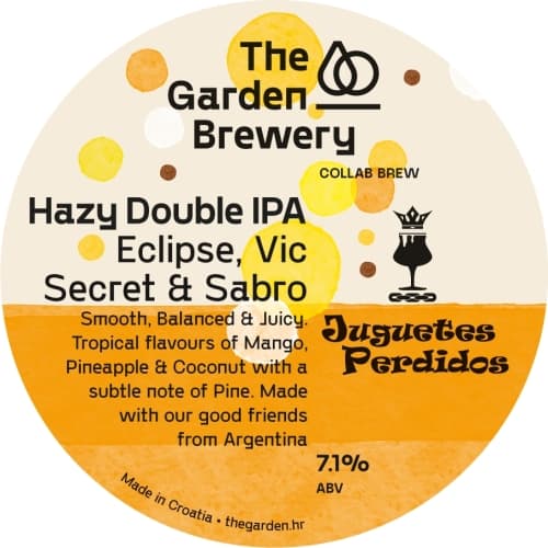 Hazy Double IPA (Eclipse, Vic Secret & Sabro)