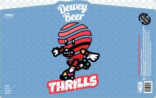 Thrills-Frozen Mixed Berry Waffle Cone