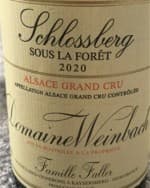 Sous La Forêt Alsace Grand Cru 'Schlossberg'