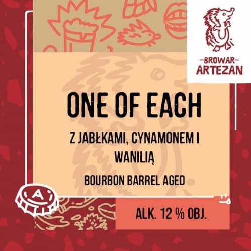 One of Each Bourbon BA z Jabłkami, Cynamonem i Wanilią