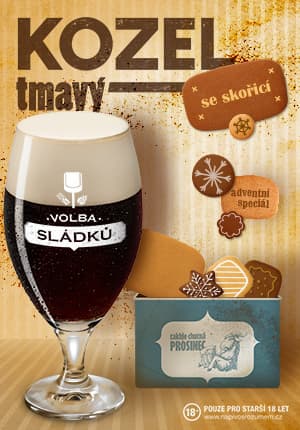 Kozel tmavý se skořicí