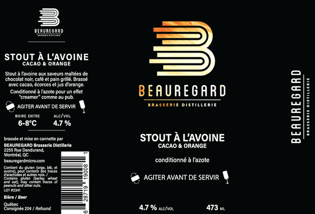 Stout à L’avoine - Cacao & Orange