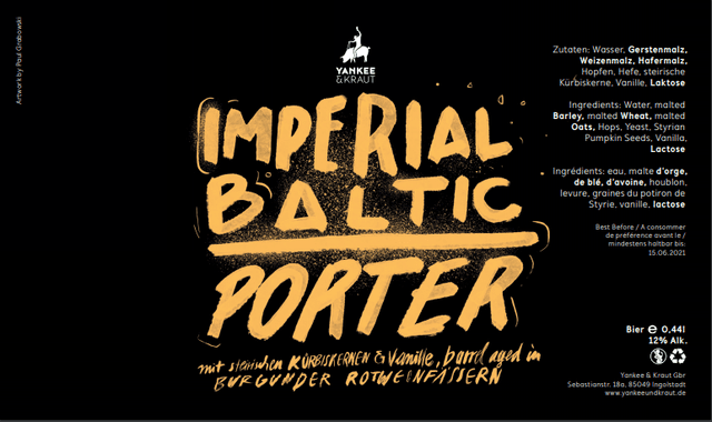 BA Imperial Baltic Porter mit Kürbiskernen und Vanille
