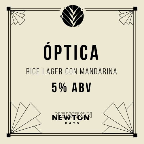 Óptica - Rice Lager Con Mandarina