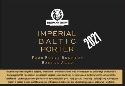 Imperial Baltic Porter Four Roses Bourbon Barrel Aged 2021