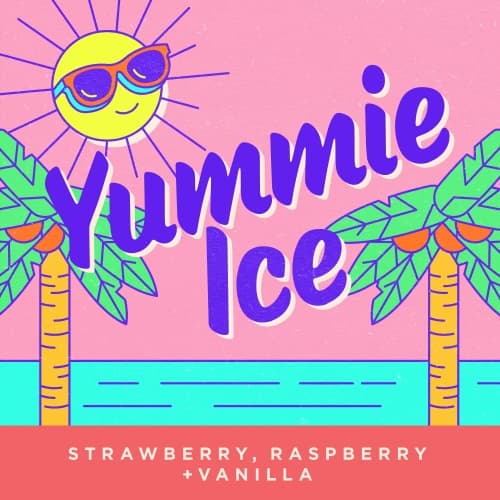 Yummie Ice: Strawberry, Raspberry + Vanilla