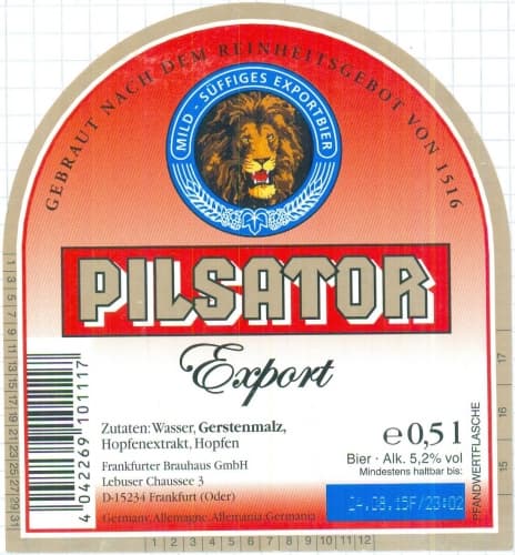 Pilsator Export