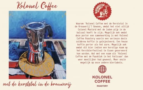 Kolonel Coffee Met De Kerststal In De Brouwerij