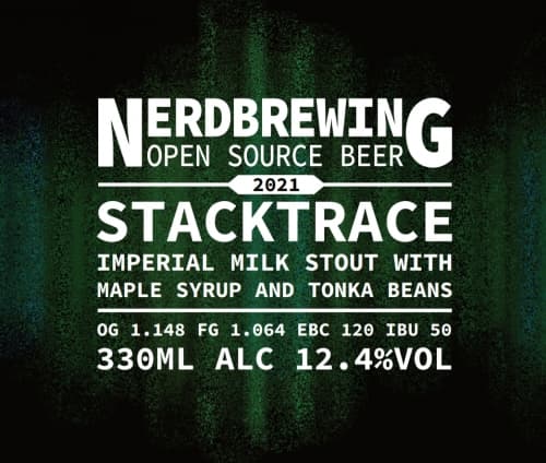 Stacktrace Imperial Milk Stout With Maple Syrup & Tonka Beans