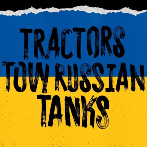 Tractors Tow Russian Tanks