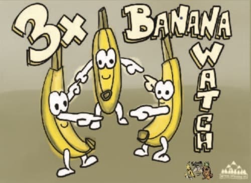3x Banana Watch