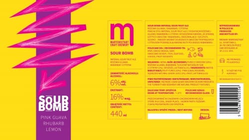 SOUR BOMB – PINK GUAVA/ RHUBARB/ LEMON