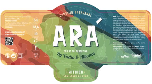 ARÁ Witbier Com Casca De Lima